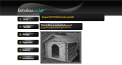 Desktop Screenshot of kutyahaz.co.hu